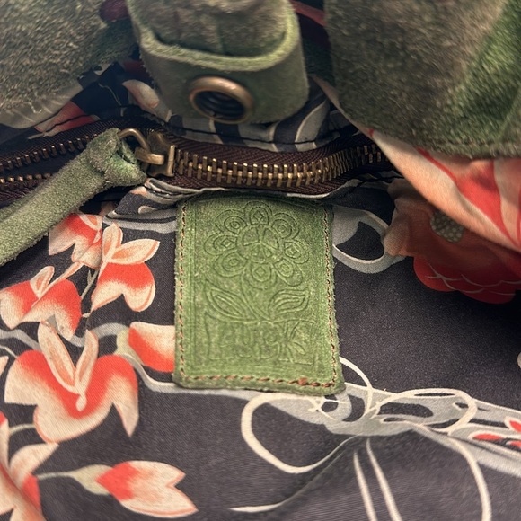 Lucky Brand Shoulder Bag, Green Suede, OS - Picture 7 of 9
